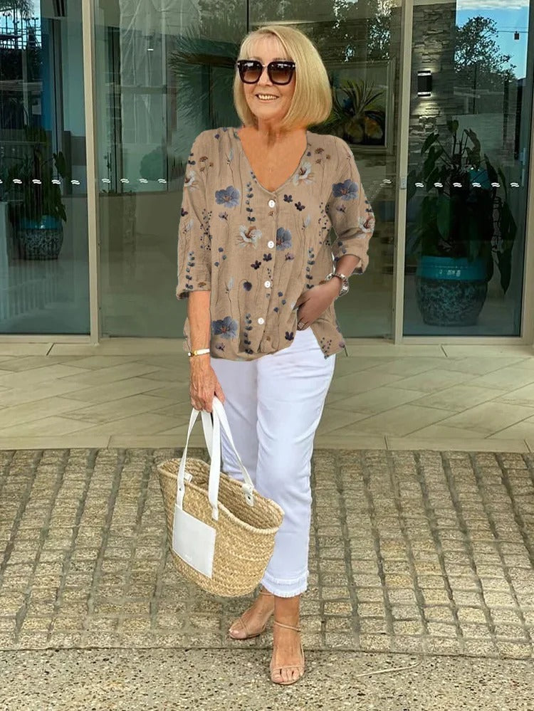 Anita Elegant Floral Blouse Ellie s Boutique anita-elegant-floral-blouse-ellie-s-boutique